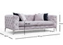Atelier Del Sofa Como - Sofá de 2 plazas Gris claro